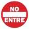 Signmission No Entre 16in Non-Slip Floor Marker, 16" x 16", FD-2-C-16-99914 FD-2-C-16-99914 - alternate 1